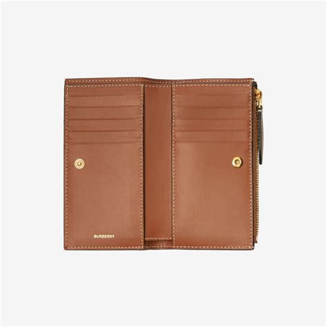 Medium Check Bifold Wallet in Archive beige 